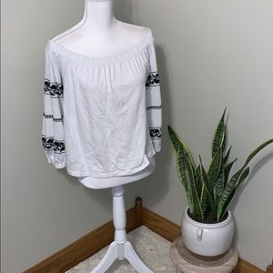 {aeo} off the shoulder top